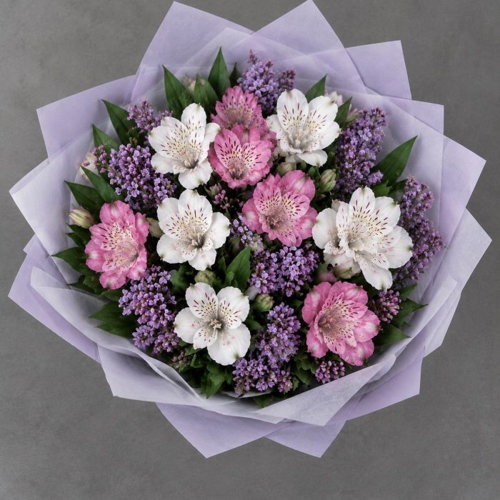 Букет альстромерий и сирени, фото 2